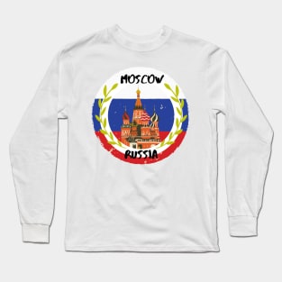 Moscow Russia St. Basil’s Cathedral Long Sleeve T-Shirt